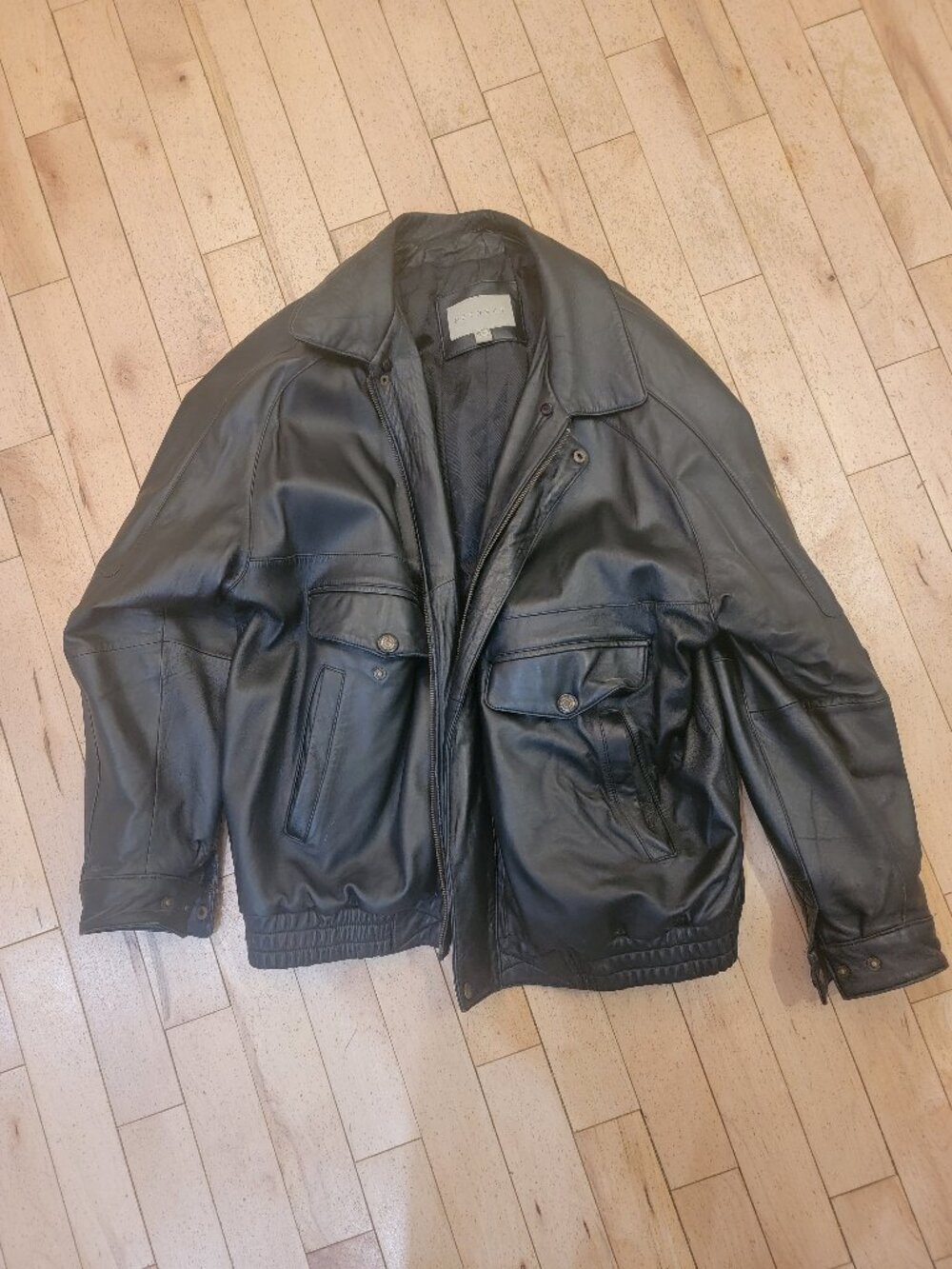 Retreat mens leather coat